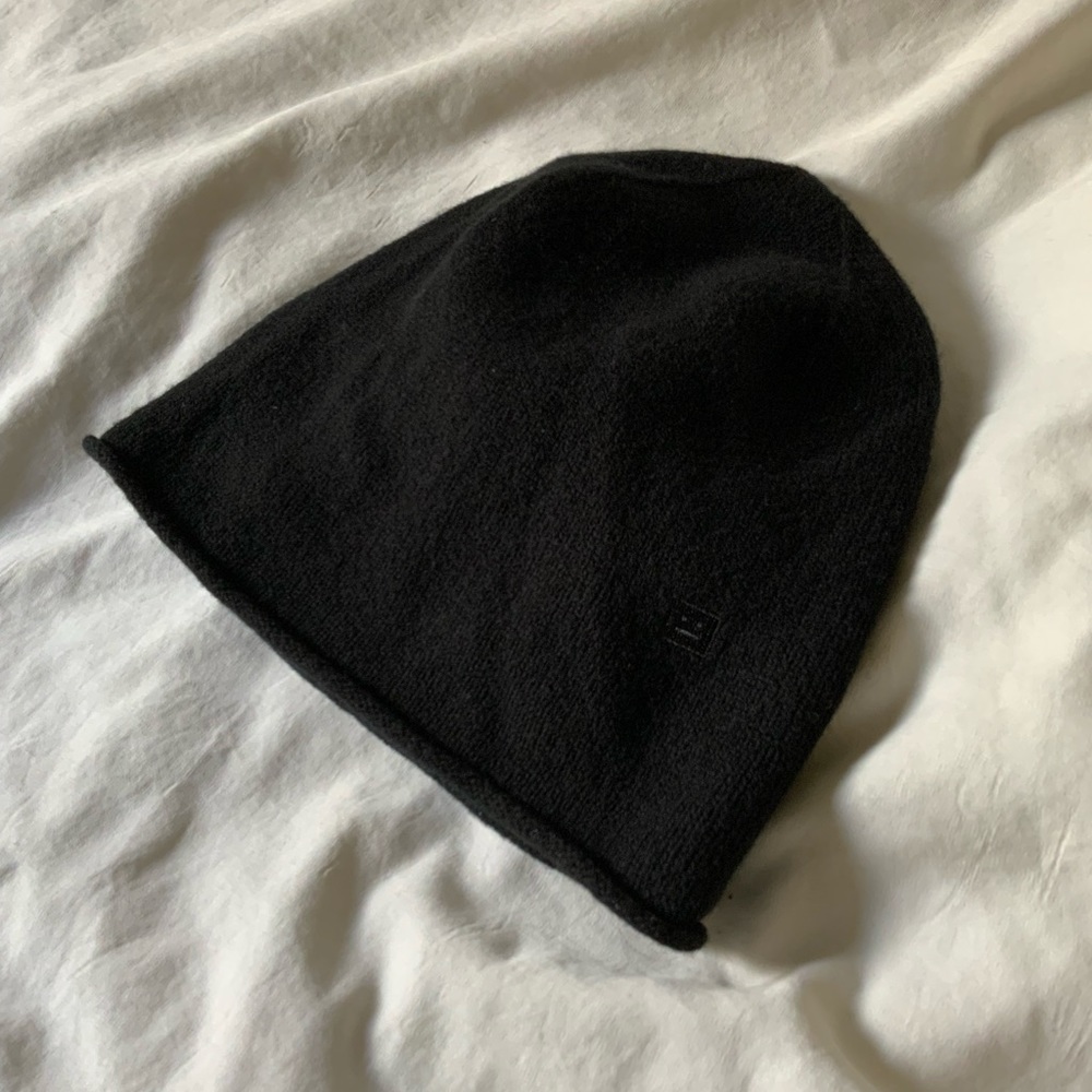 Acne Studios mini Pansy Face wool beanie hat